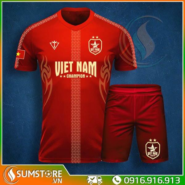 Bộ quần áo bóng đá Việt Nam Champion 03 màu lựa chọn Cực Chất 2020