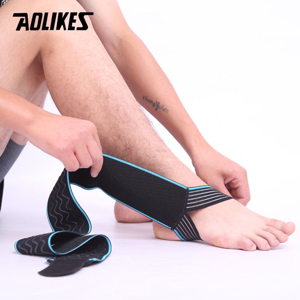 Đai đeo co giãn Aolikes hỗ trợ bảo vệ mắt cá chân chống trượt có thể điều chỉnh tiện lợi