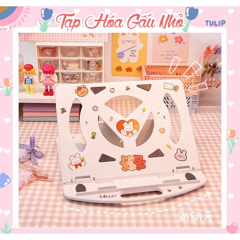 Giá đỡ laptop dễ thương, giá đỡ máy tính xách tay (Tặng kèm sticker) | BigBuy360 - bigbuy360.vn