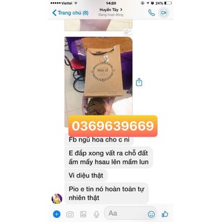 Mặt nạ ngũ hoa hạt tina lê