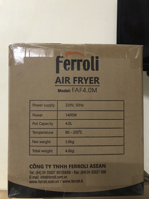 Nồi chiên không dầu Ferroli FAF 4.0M