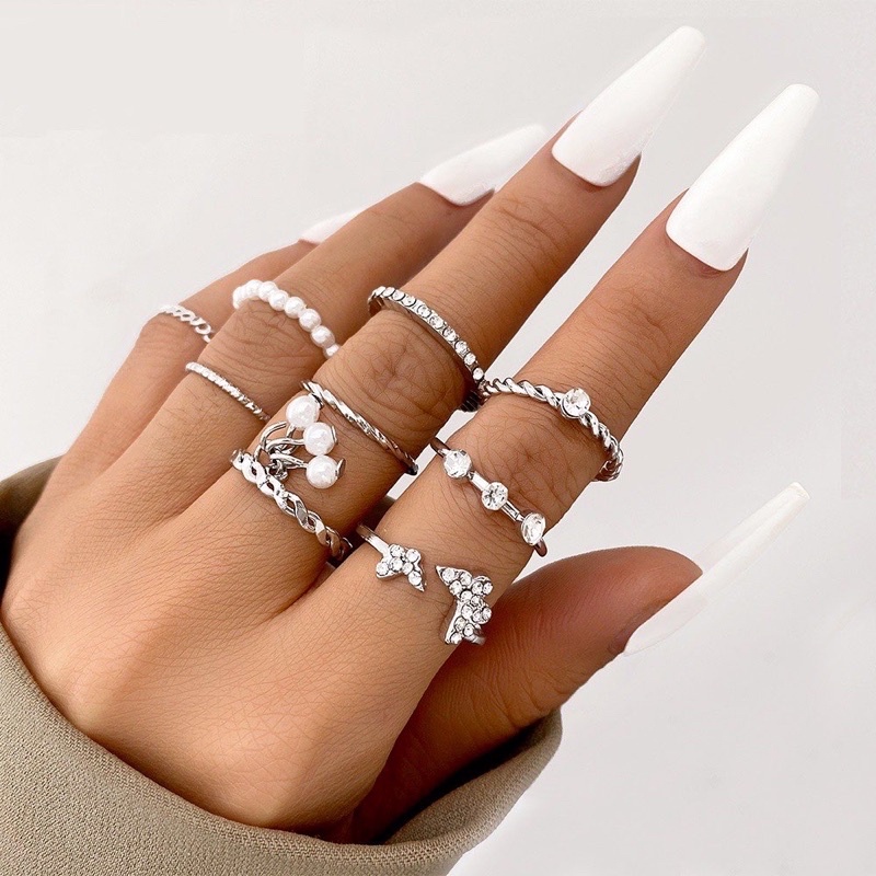 Set 9 Nhẫn Mới Noire