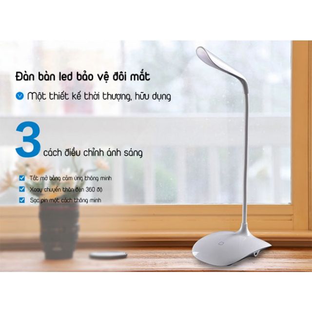 Đèn học led cảm ứng 3 chế độ sáng cho bé