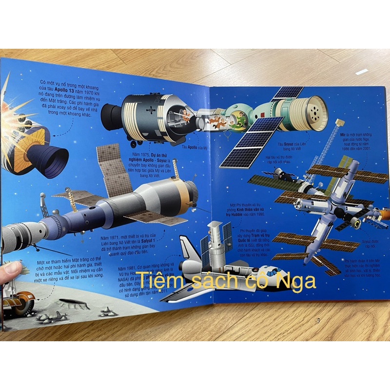 Sách -Big book - Cuốn sách khổng lồ về tên lửa và các thiết bị vũ trụ (Tái bản 2020)