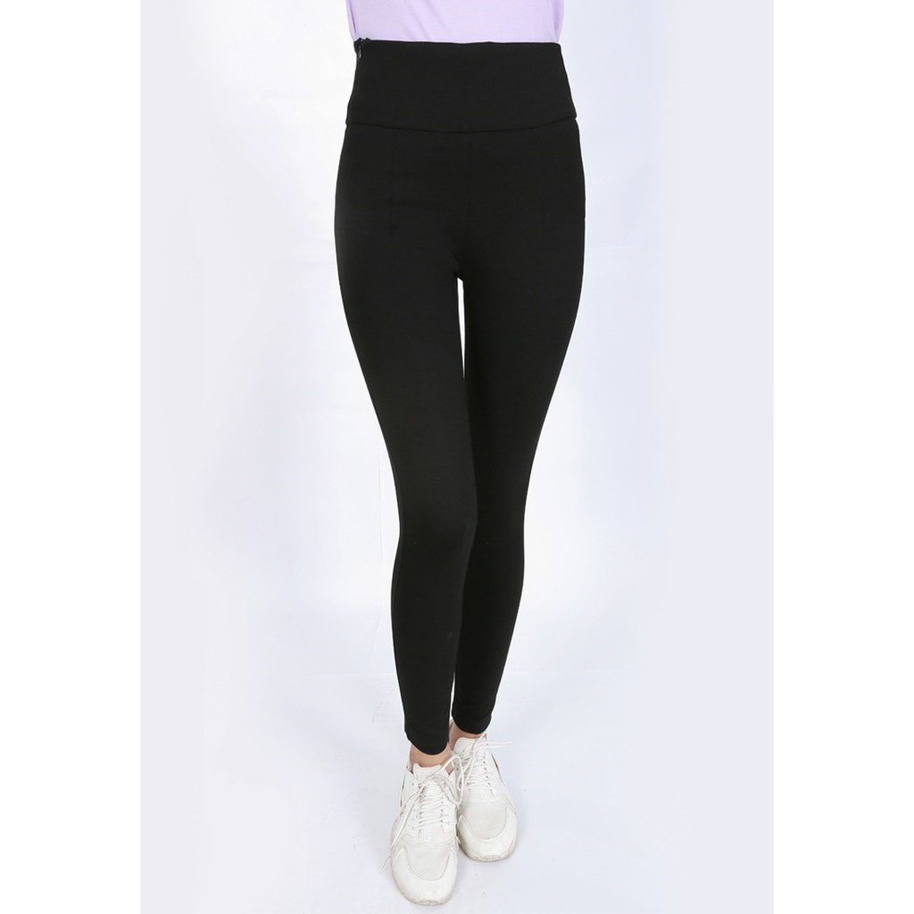 Quần Legging VIcci cao cấp màu đen cạp cao 10P, chất liệu vải Umi hàn