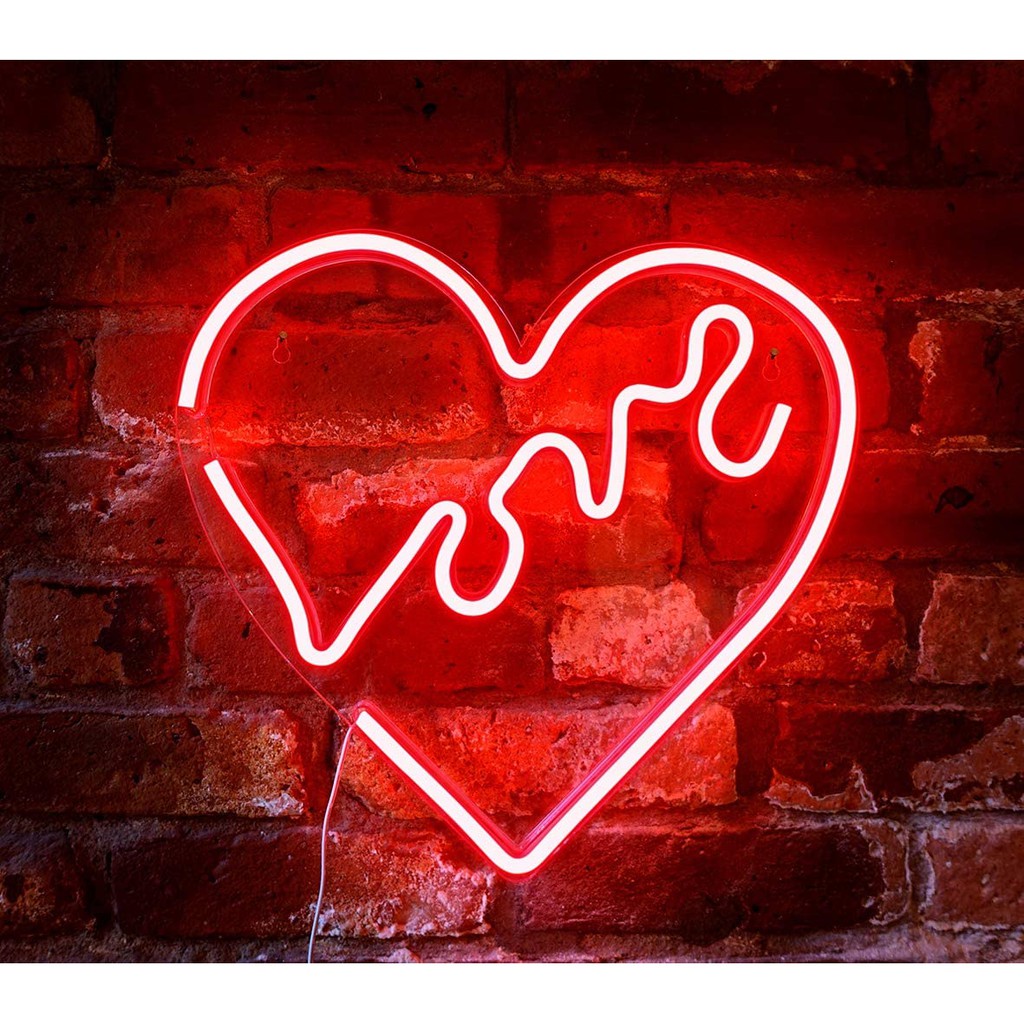 Đèn Led Neon Sign Hình Trái Tim, Chữ Love