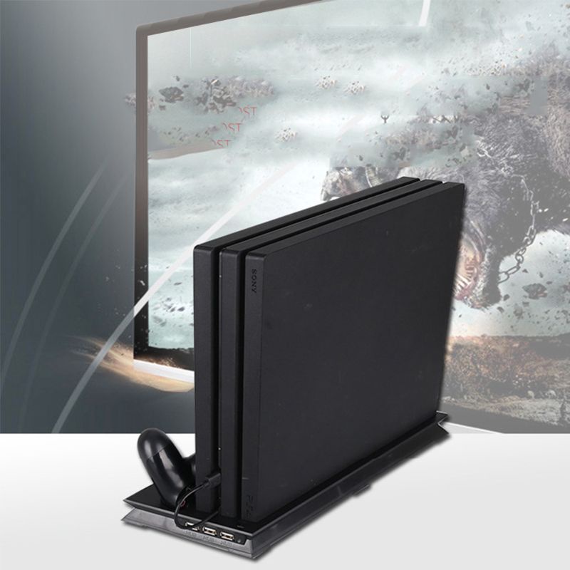 Đế Sạc Đứng Kèm Quạt Tản Nhiệt Cho Tay Cầm Chơi Game Ps4 Pro