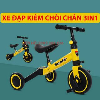 ( Sỉ lẻ ) XE ĐẠP THĂNG BẰNG KIÊM XE CHÒI CHÂN 3 TRONG 1 – CHÍNH HÃNG HAPPY BABY