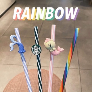 |chính hãng| set ống hút starbucks + cọ rửa