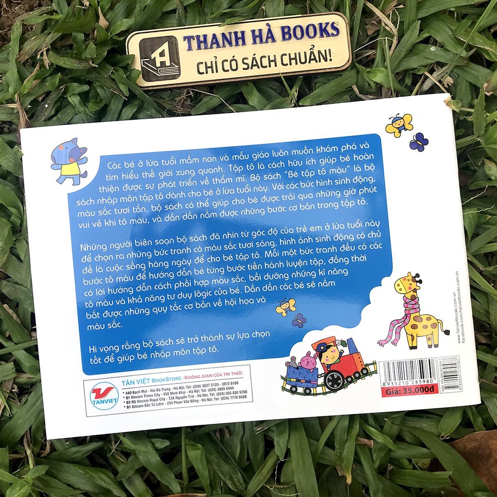 Sách - Bộ sách thú vị dành cho bé nhập môn tập tô: Bé Tập Tô Màu - Màu Xanh Nước Biển (2-6 tuổi)