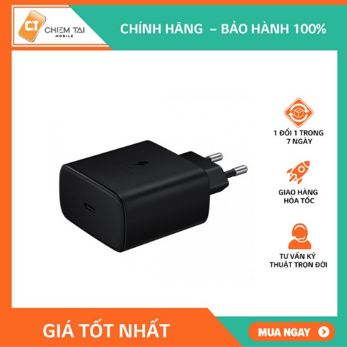 Cốc sạc nhanh TypeC Samsung EPTA845 45W bóc máy