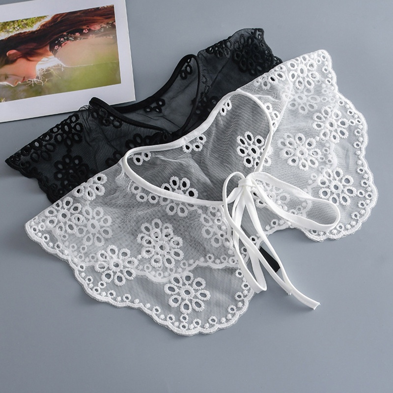 Áo Choàng Ren Lưới Xuyên Thấu Họa Tiết Chấm Bi Thêu Hoa Xinh Xắn Thời Trang Mùa Hè Cho Nữ