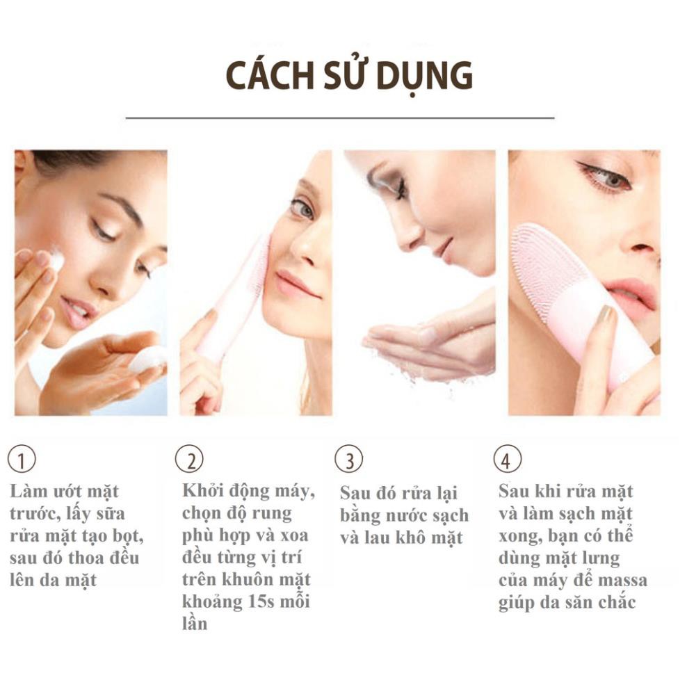 [BH 1 ĐỔI 1] Máy Rửa Mặt Chính Hãng AIKEDILI FICAL BRUSH & MASSAGER