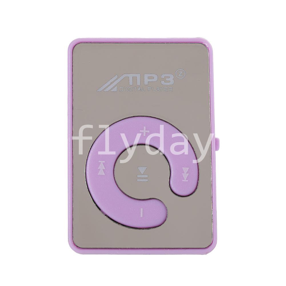 3.5mm Mirror Clip USB Button Switch Digital MP3 Player Support TF Card Memory  Dsiêu hot