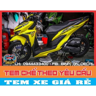 tem rời VARIO vàng đen.