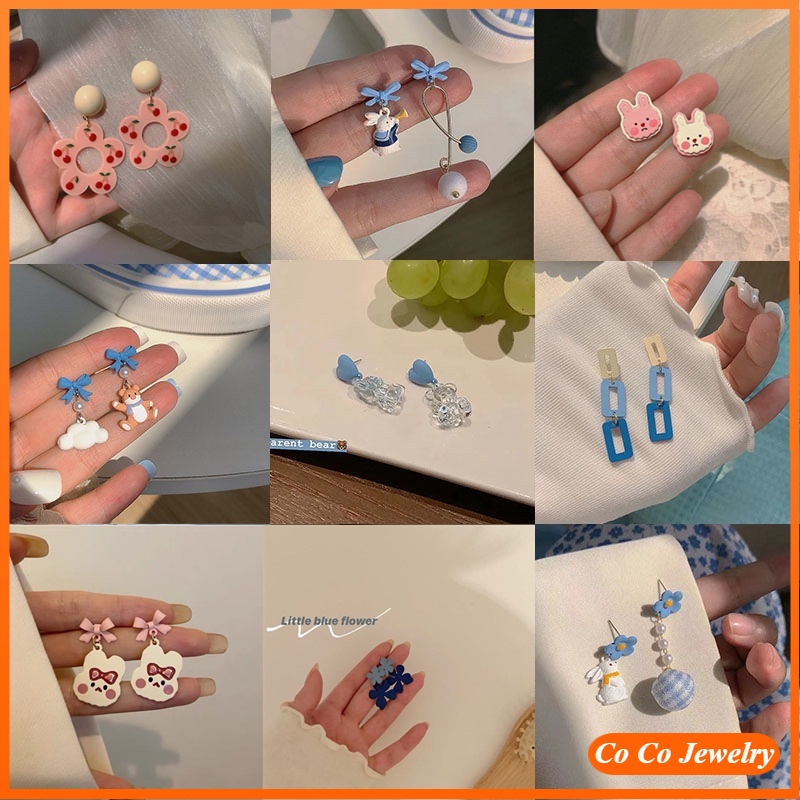 Bông tai họa tiết hình hoạt hình xinh xắn ngọt ngào cho nữ