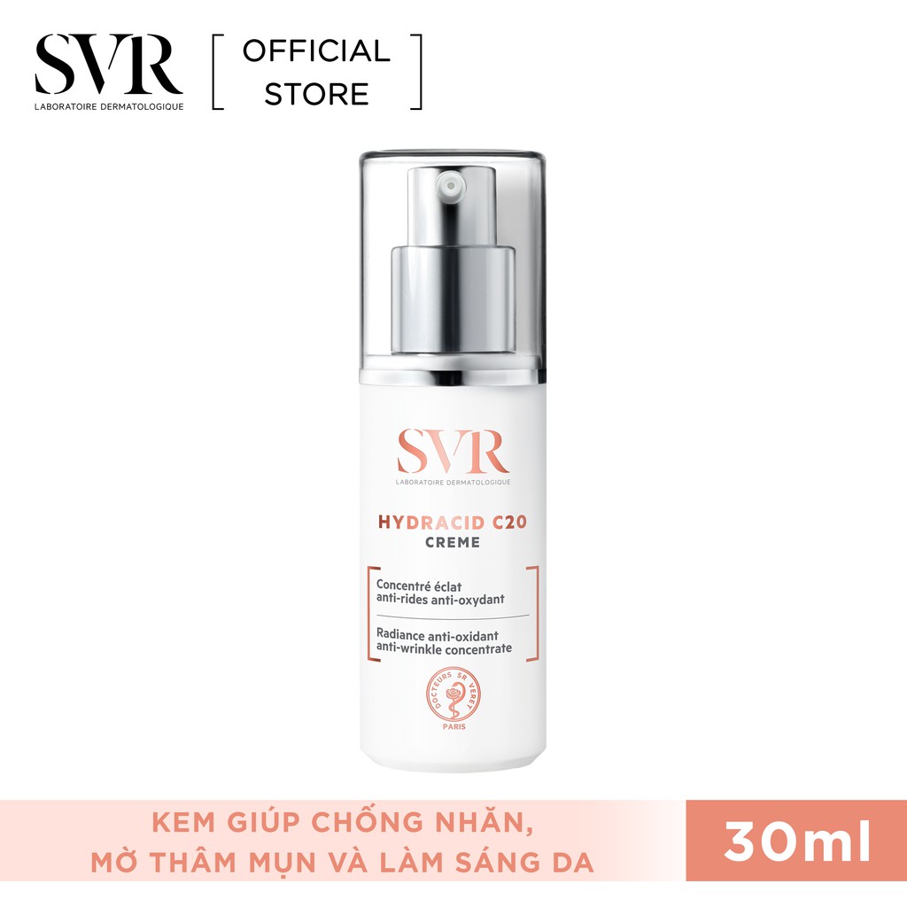 Kem chống nhăn và làm sáng da SVR HYDRACID C20 Creme 30ml