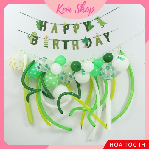 Dây Chữ Happy Birthday Chủ Đề Khủng Long Trang Trí Sinh Nhật Cho Bé - Kem Shop K14