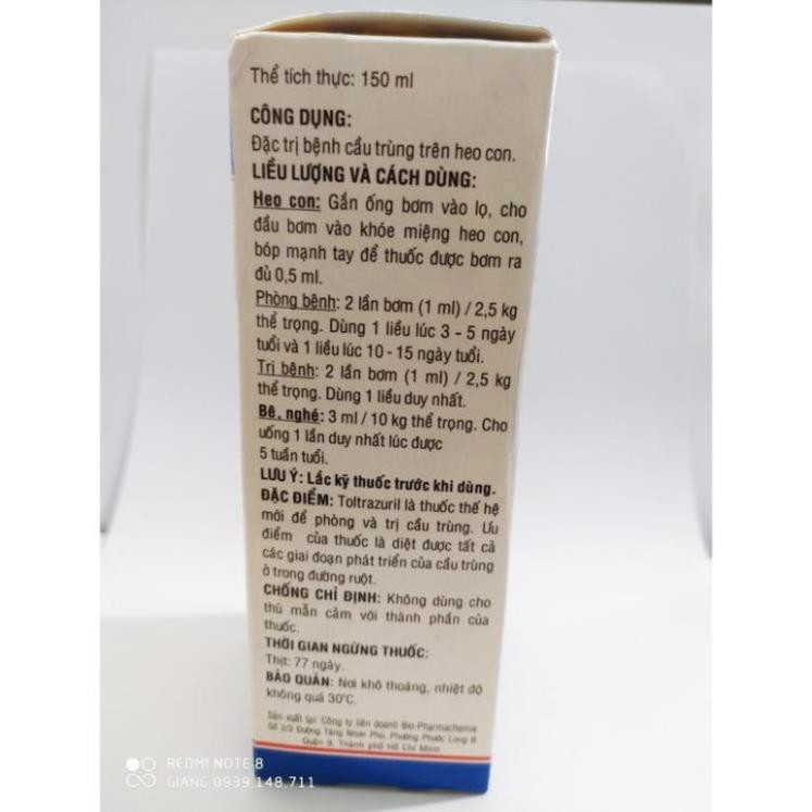 CẦU TRÙNG BIO COC CHAI 150ML (biococ bio coc)