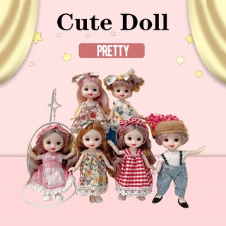 cxSZDOLL Búp Bê Mini 17Cm Mắt To 13D Có Khớp Chuyển Động Cho Bé Gái