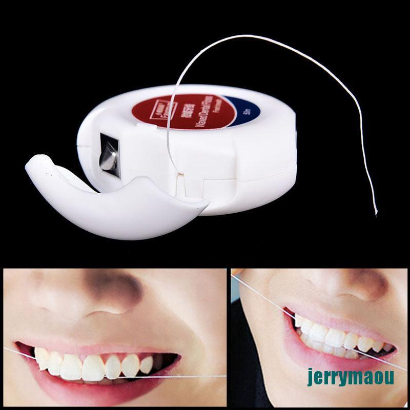 [JERM] 50m Peppermint Micro wax  Floss Care Picks Tooth Cleaner Health Supplies  RAOU