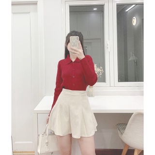 Áo len tăm cổ polo