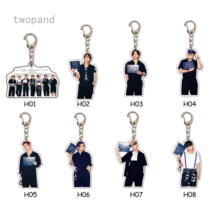 Móc khóa mặt hình bơ KPOP BTS 2021 V JUNGKOOK JIMIN JIN SUGA