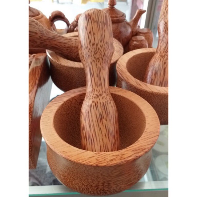 Cối đâm tiêu gỗ dừa loại nhỏ - mỹ nghệ dừa bến tre