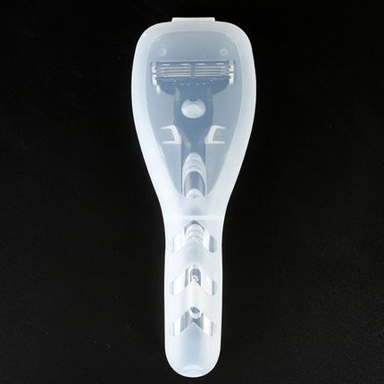 [Hàng mới về] Hộp nhựa trong suốt đựng dao cạo râu thủ công tiện dụng