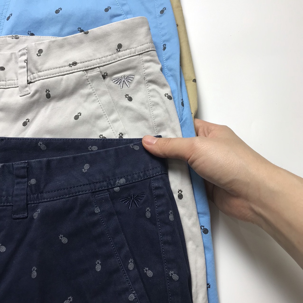 Quần short kaki nam ARISTINO dòng cao cấp chất dày mịn đứng dáng from ôm aso013s8