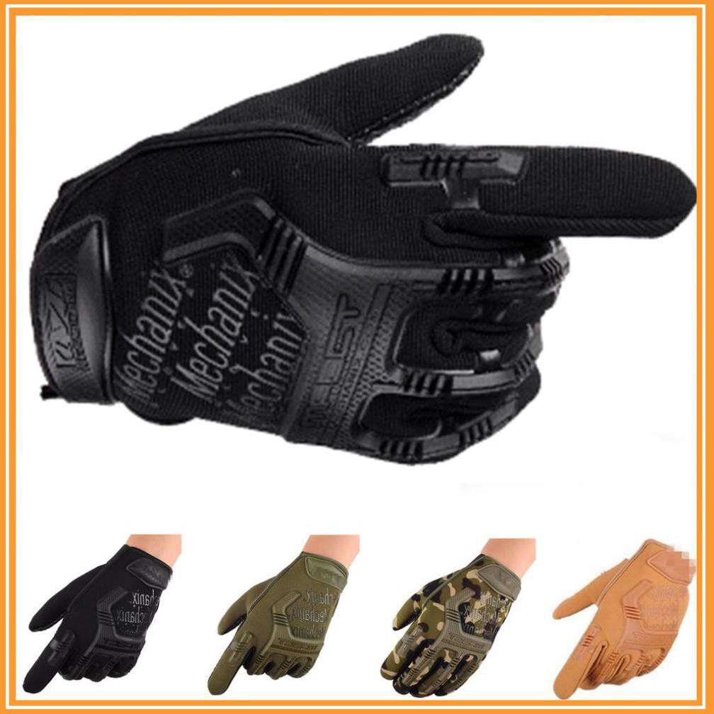 Găng Tay Xe Máy, Bao Tay Đi Phượt MPact - Mechanix Full Ngón Có Gù Bảo Vệ Chuyên Moto Thể Thao Cao Cấp