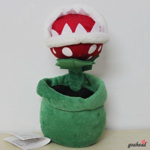 ☞❀❤♕GOAHot Sell Super Mario Bros Piranha Plant 19cm Soft Plush Doll Toy Kids Gifts