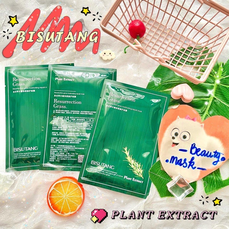 Mặt nạ chiết xuất thực vật nội địa Trung - hãng Bisutang (fullbox)