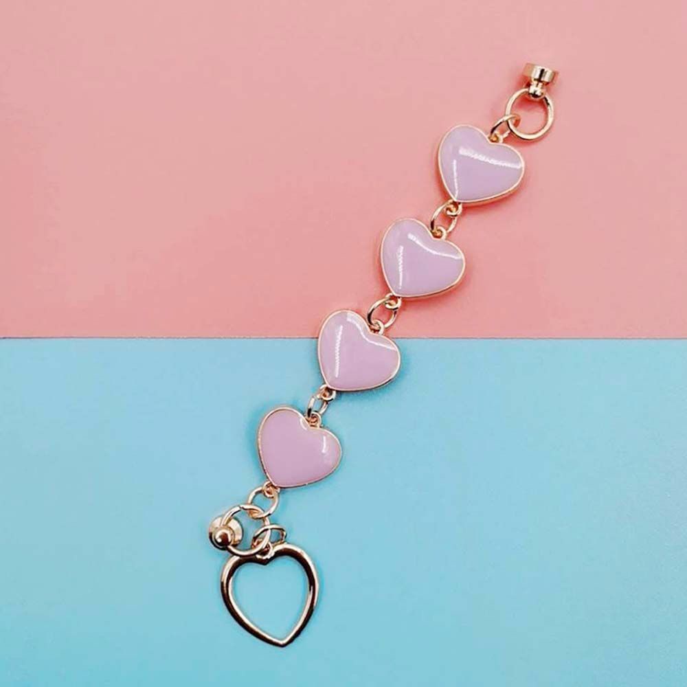 Dây Đeo Điện Thoại Chống Rơi Chống Thất Lạc Hình Trái Tim Nhiều Màu Sắc