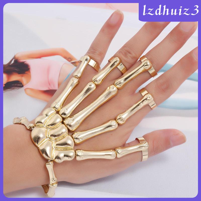 Vòng đeo tay hình xương bàn tay bằng hợp kim có thể điều chỉnh kích thước