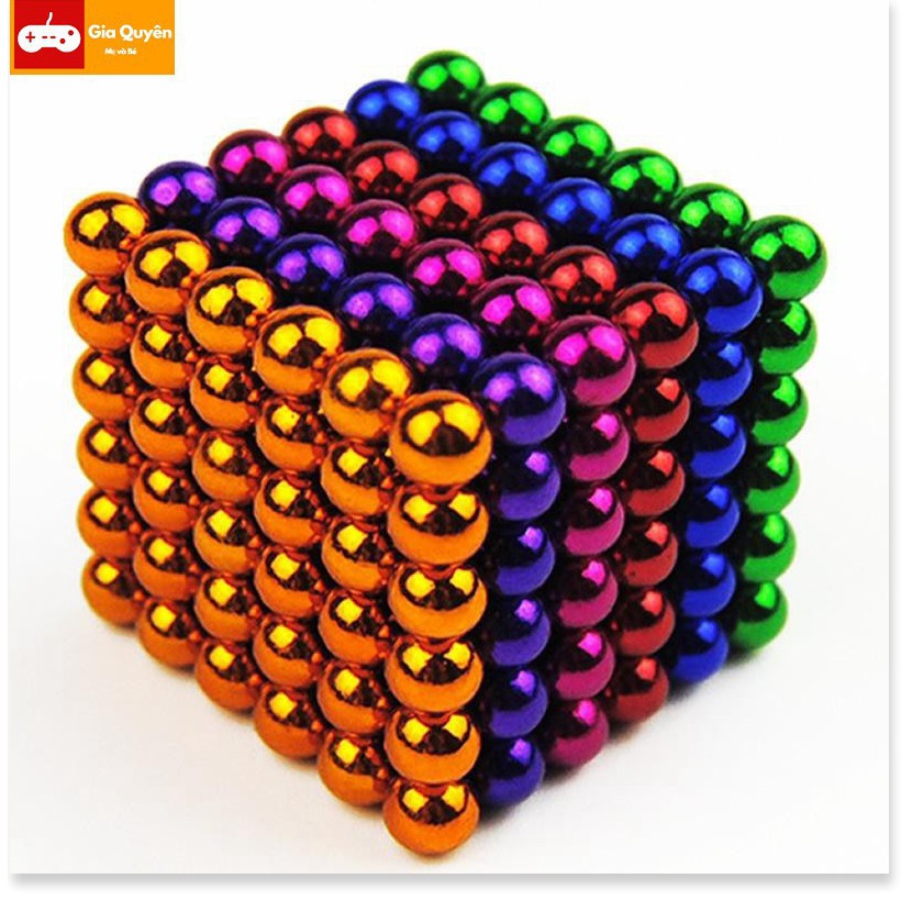 Bi nam châm tròn - Bucky ball 5mm (216 viên, 8 màu)