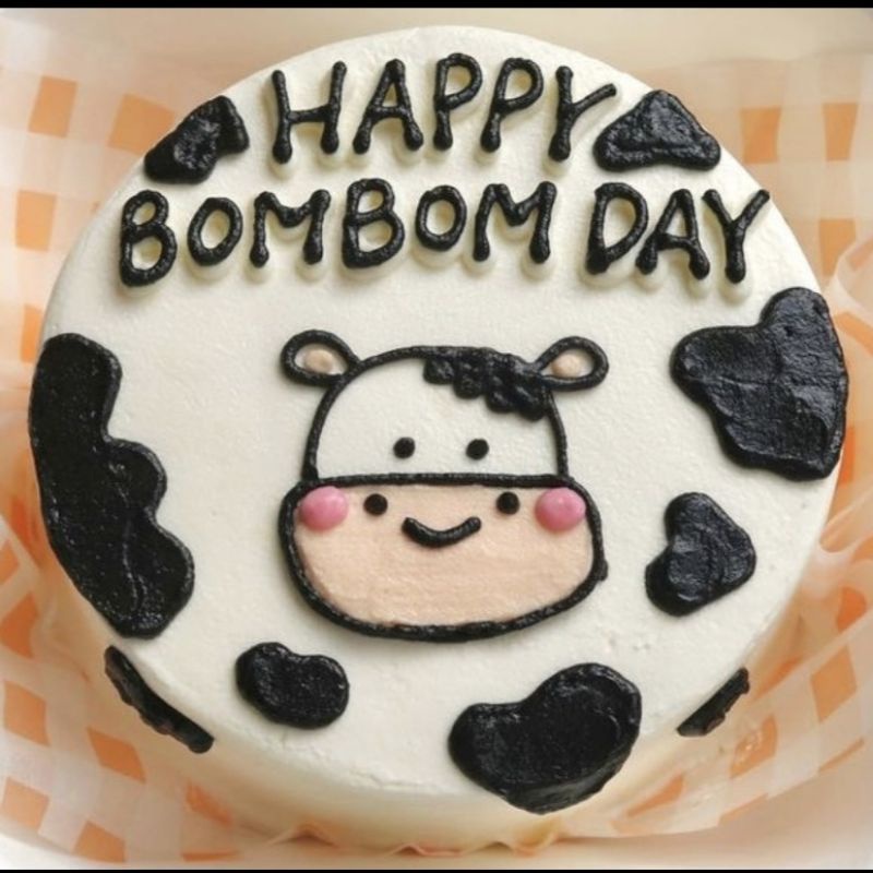 Bánh Kem Mini  - Decor Kiểu Bò Sữa