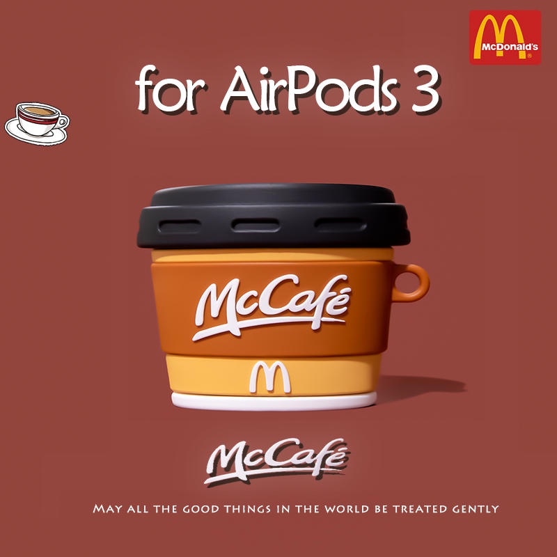 Vỏ Bảo Vệ Hộp Sạc Tai Nghe AirPods3 / 3 Pro / AirPods2gen Hình Ly Cà Phê Độc Đáo Ốp