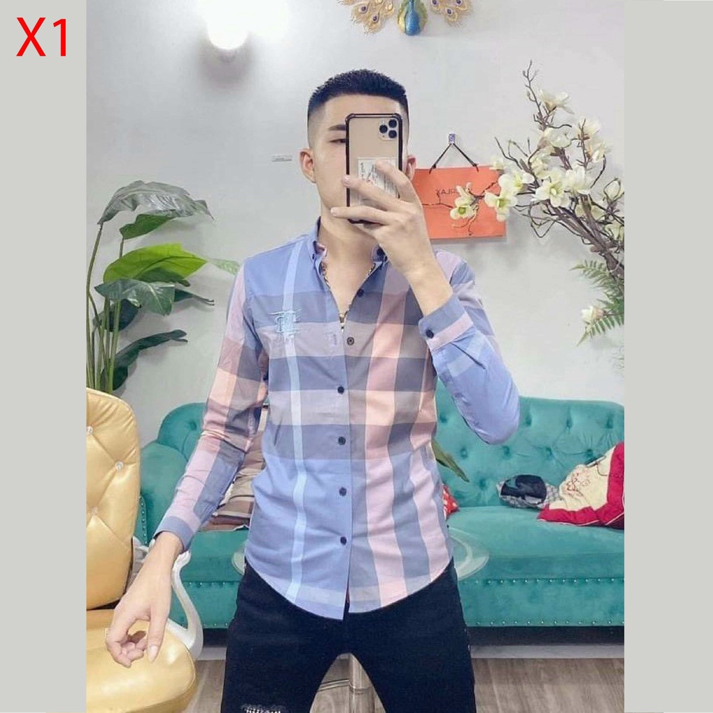 Áo sơ mi nam - Áo sơ mi BurBeRi cao cấp ,mềm mịn, thấm hút mồ hôi, form trẻ trung | BigBuy360 - bigbuy360.vn