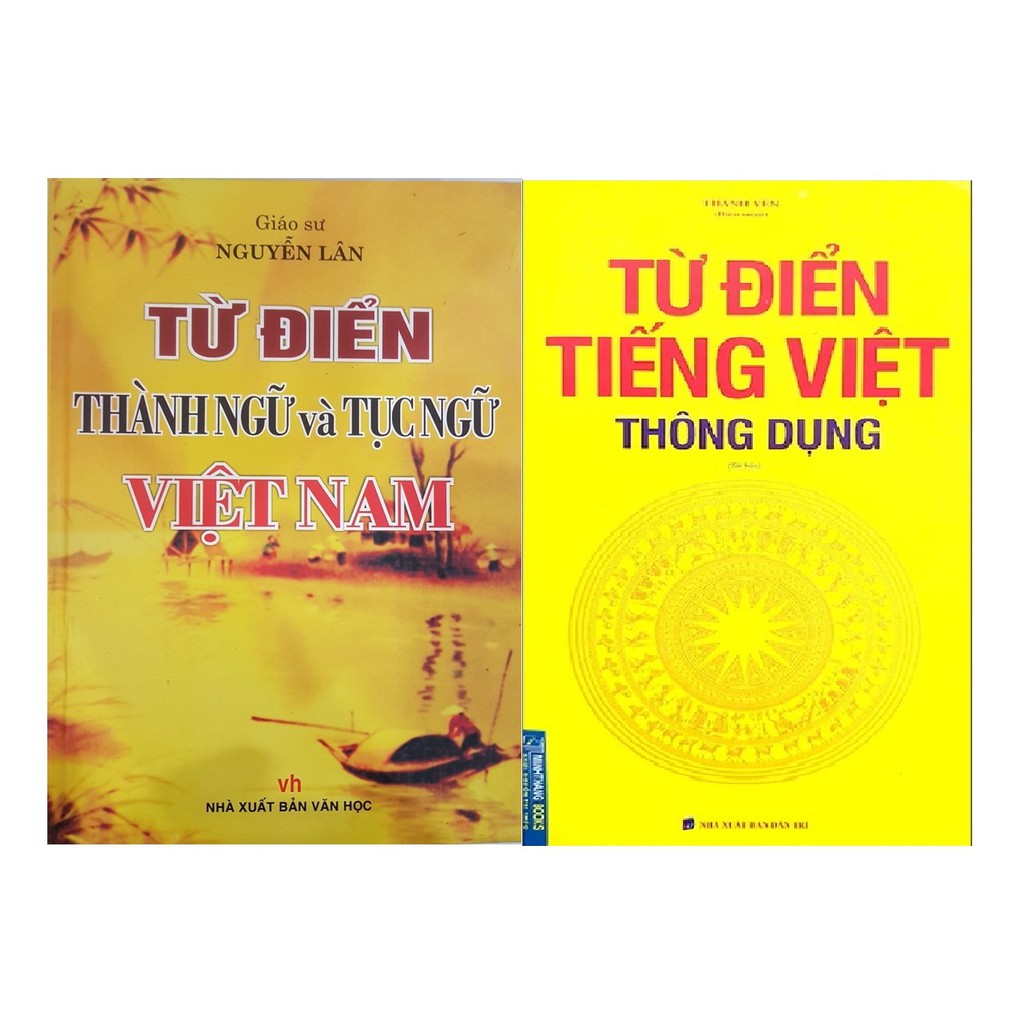 Sách - Từ Điển Tiếng Việt Thông Dụng + Từ Điển Thành Ngữ Tục Ngữ Việt Nam