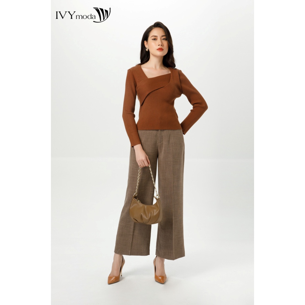 Quần dài nữ ống suông IVY moda MS 22M7046