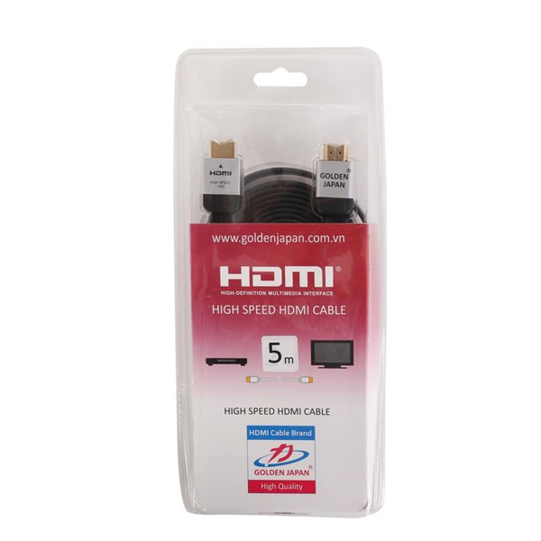 Cáp hdmi 5m golden japan