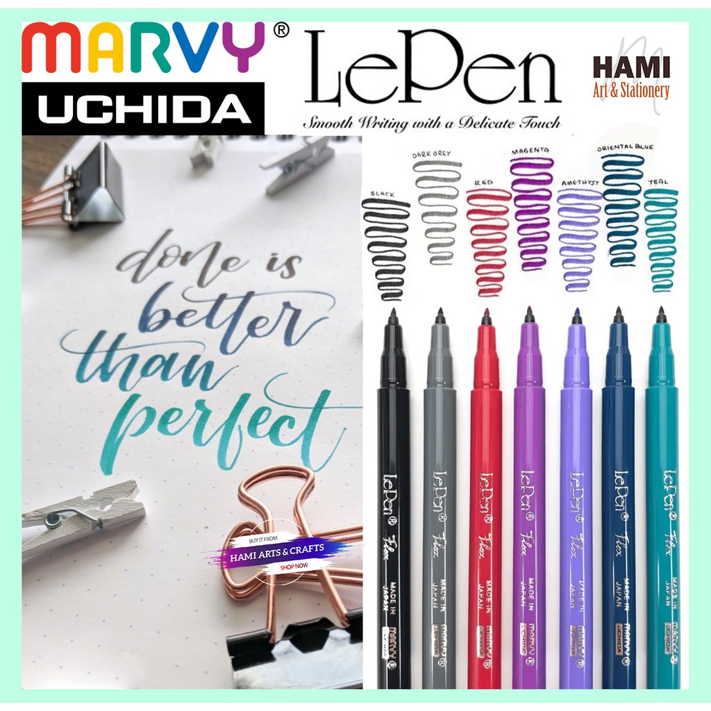 Bút ngòi cọ Marvy Lepen flex 4800 brush