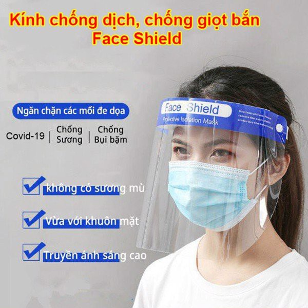 Kính Bảo Hộ Chống Giọt Bắn Face Shield Che Hết Mặt