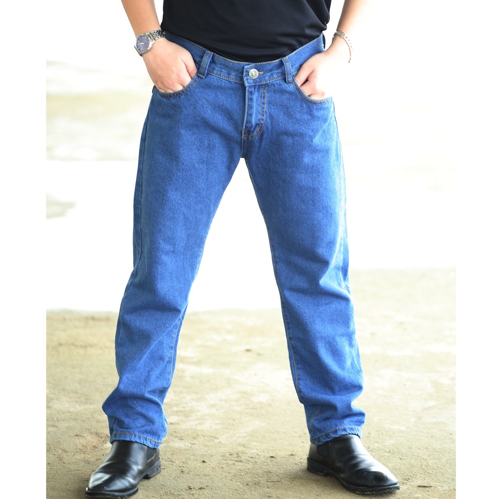 Quần jean nam ống suông, chất jeans cotton không co giãn (3 màu) | BigBuy360 - bigbuy360.vn