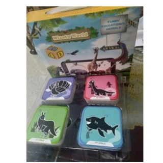 BỘ 60 THẺ HỌC THÔNG MINH ANIMAL 4D MIAOTU WORLD