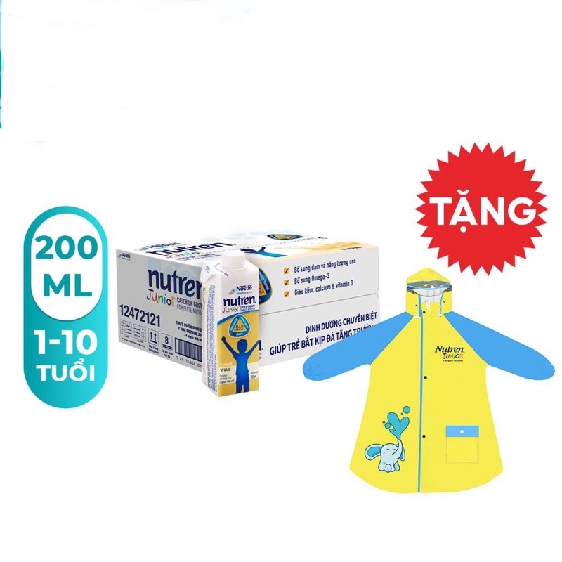 thùng 24 chai sữa nước Nutren Junior 200ml )
