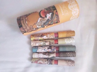 Set son lì Vongee hoạ tiết