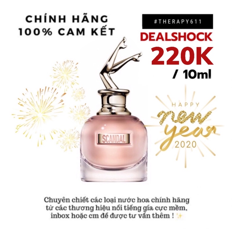 [𝗦𝗔𝗟𝗘]..::✨Mẫu thử nước hoa Jeanpaul Gaultier Scandal 5ml-10ml✨::..