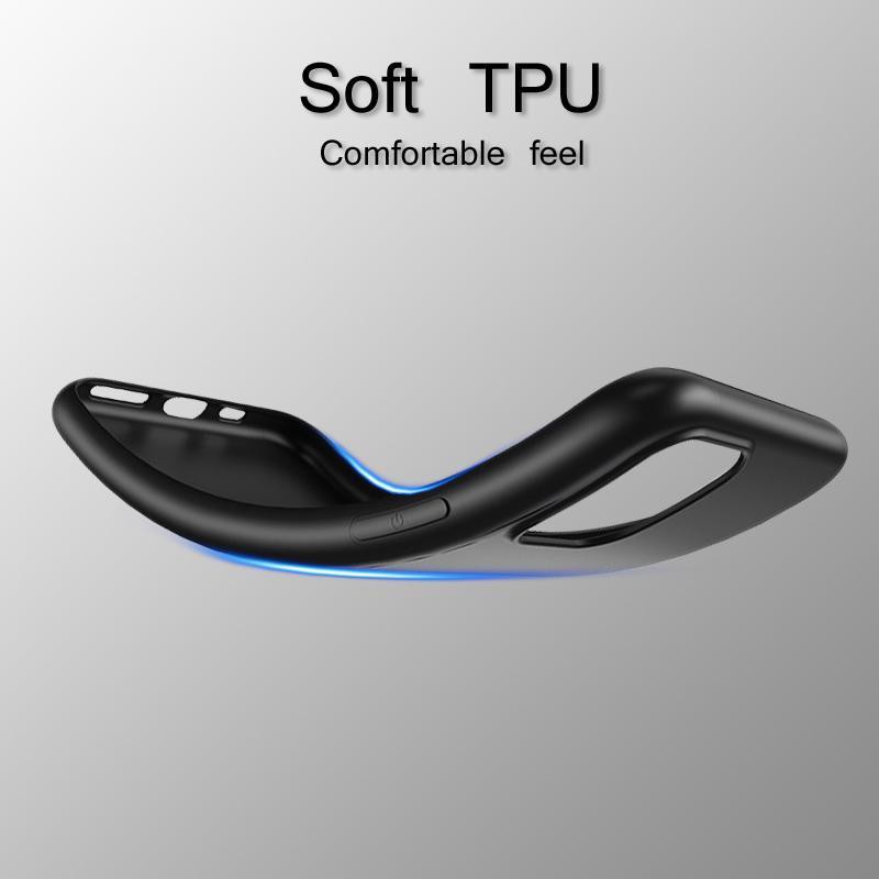 Ốp Điện Thoại Silicon Mềm Nhám Màu Đen Cho iPhone 14 13 12 11 Pro XS Max X XR 6 6S 7 8 Plus 5 5S Se 2